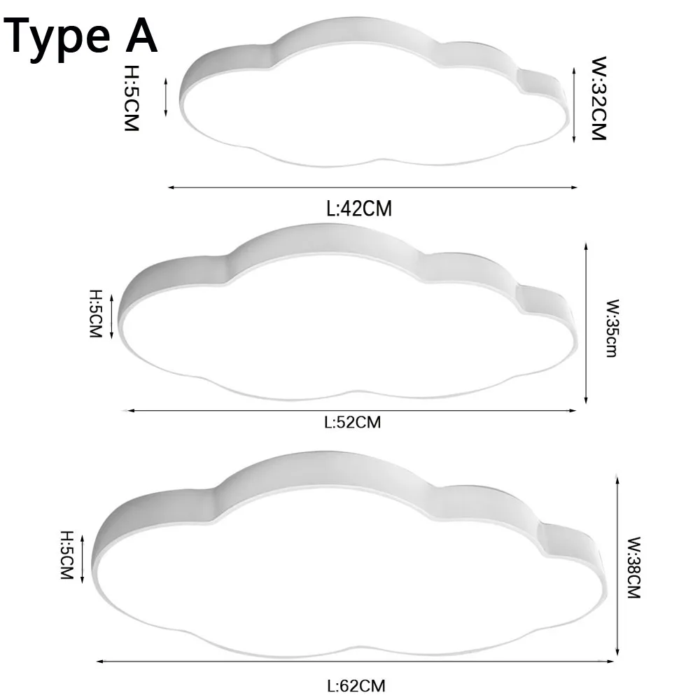 $91.58 Dimmable Modern LED Ceiling Light Lamp Nursery Kid Bedroom Cartoon Surface Mounted Lighting Remote Control AC110V 220V