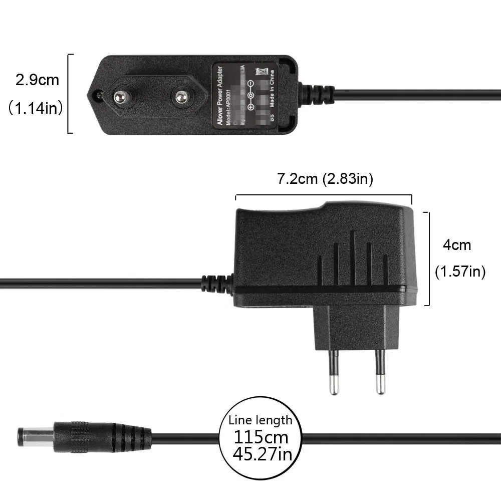 eu stecker 9v elektrische gitarre effekt pedal netzteil adapter mit reverse polarität blei mit 35mm positive spitze konverter kabel free global