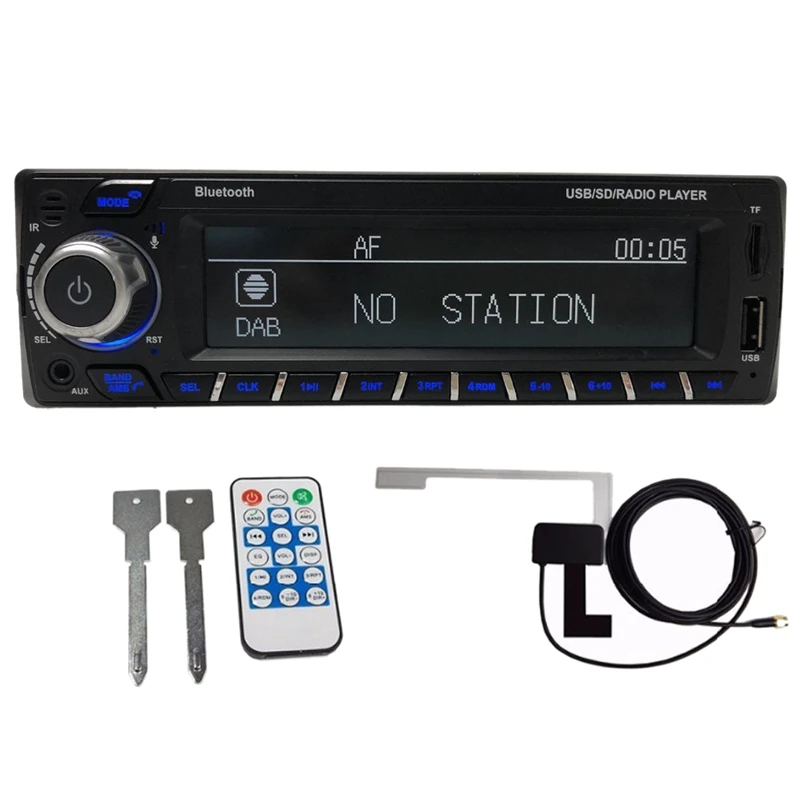 1Din DAB + приемник автомобильное радио MP3 Стерео Авторадио Поддержка AM FM RDS Bluetooth USB SD