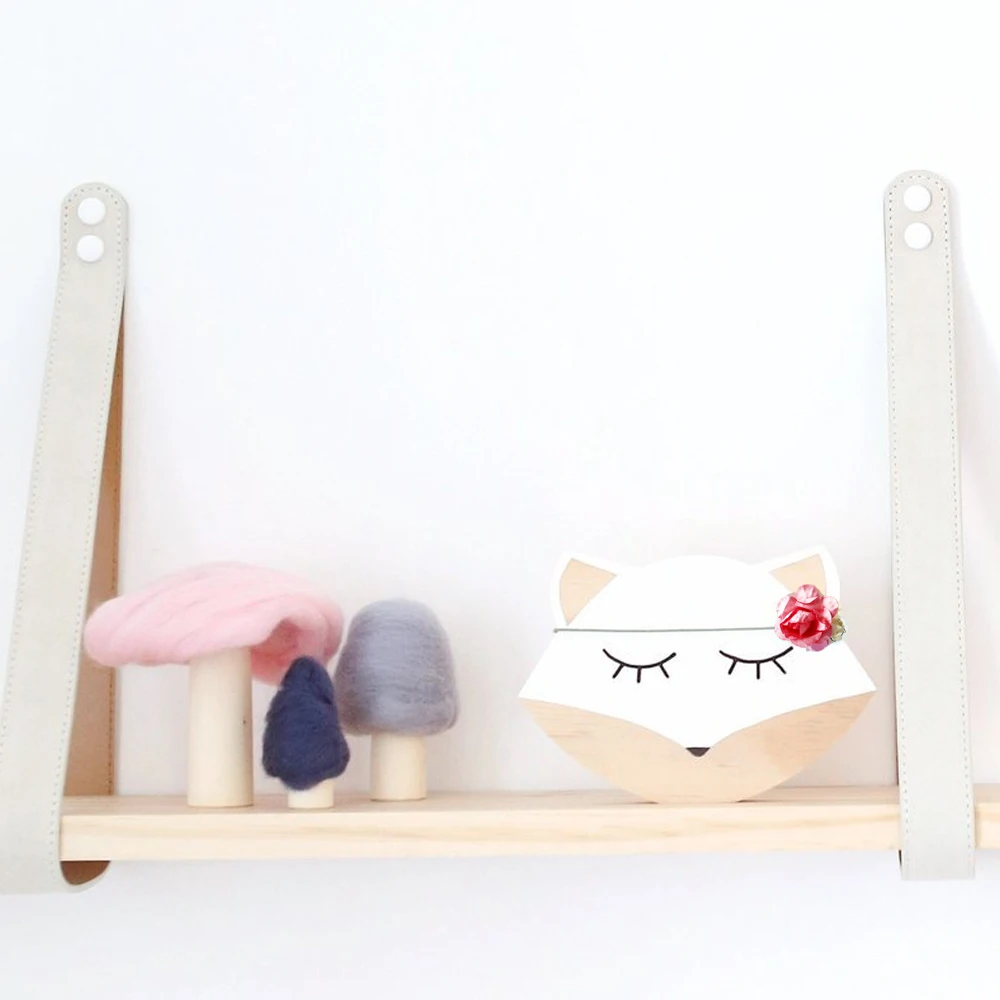 INS скандинавском Стиль твердой древесины настенное украшение в виде милых
