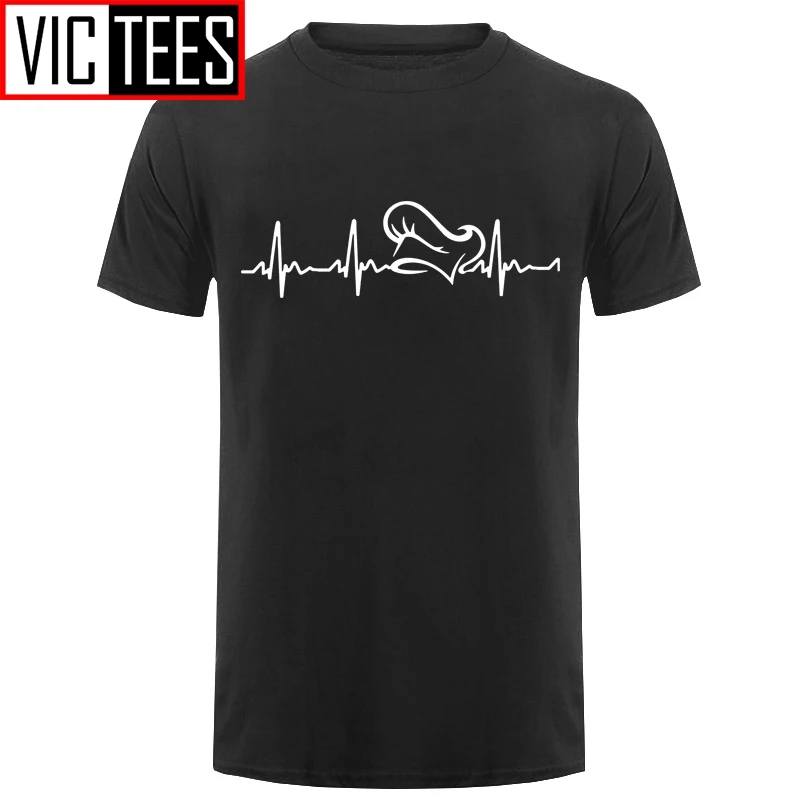 

Men New Fashion Heartbeat of Chef T Shirts Summer Style Cotton Love Cook T-shirt Tops Camisetas Masculina