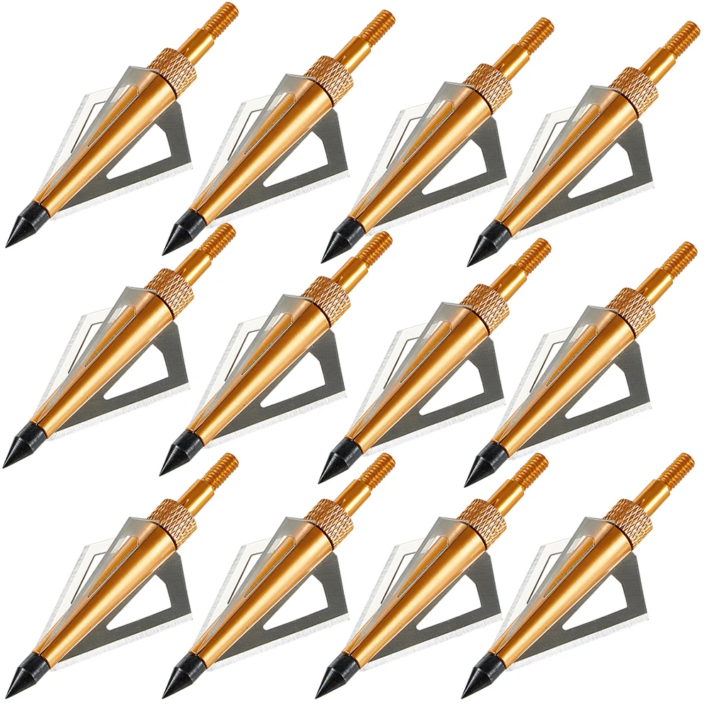 12/24 шт. блочный лук и арбалет с 3 лезвиями стрельба из лука наконечники стрелы