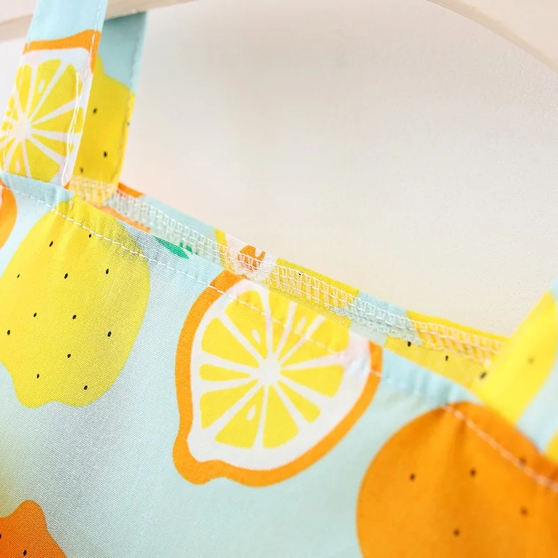 Платье для маленьких девочек с бантом наряд лимонным принтом младенцев платье