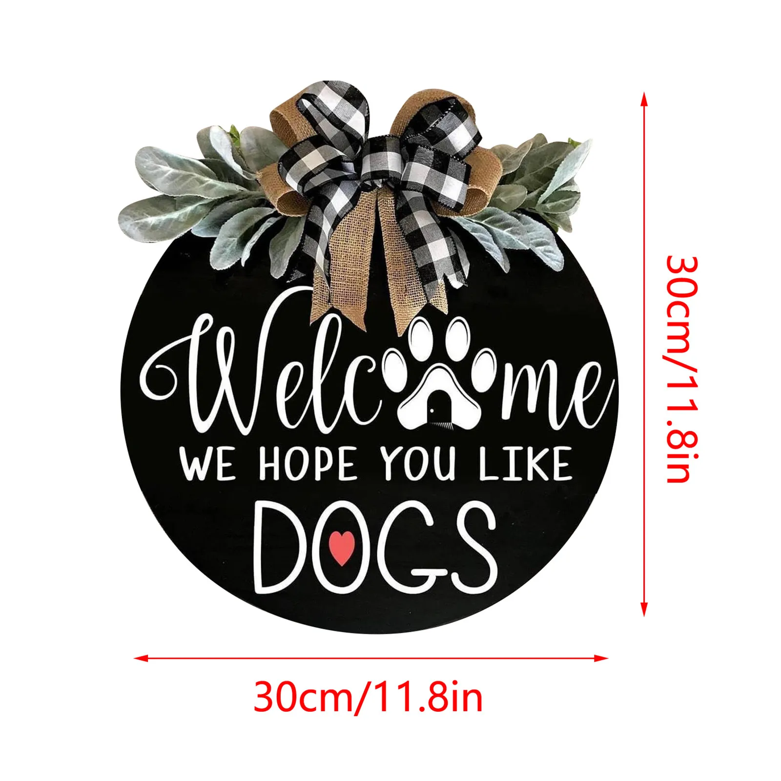 

40# Welcome Wreath Door Hanging Home Decor Hanger Decoration Front Door Wreath For Home Decoration Wedding Decor Present
