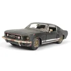 Высококачественная модель автомобиля Ford Mustang GT 1967, модель автомобиля 1: 24 Mustang, старая модель, модель автомобиля из сплава, драгоценная коллекция, подарок