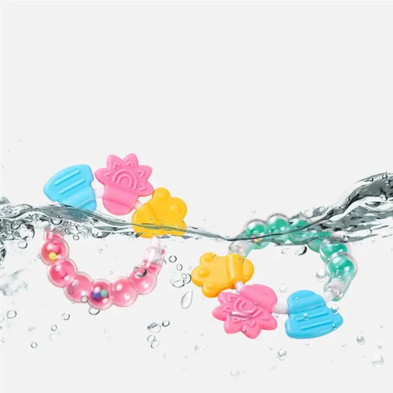 3 шт. детские жевательные прорезыватели ключи погремушка кольцо игрушки