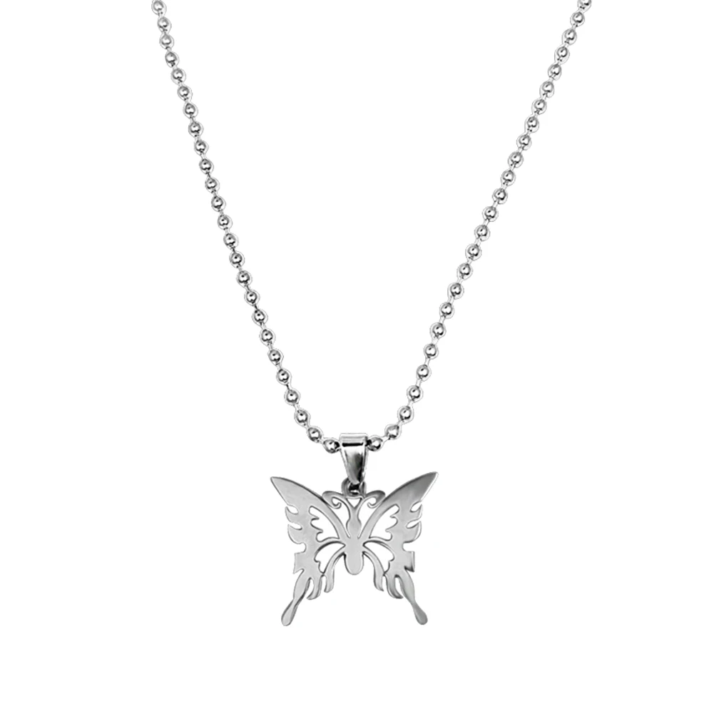 

Цепочка с подвеской-бабочкой, из нержавеющей стали