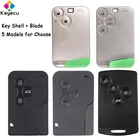 Брелок для смарт-карты KEYECU, чехол для автомобильного ключа с 234 кнопками и необработанным лезвием для Renault Megane Scenic Laguna Espace