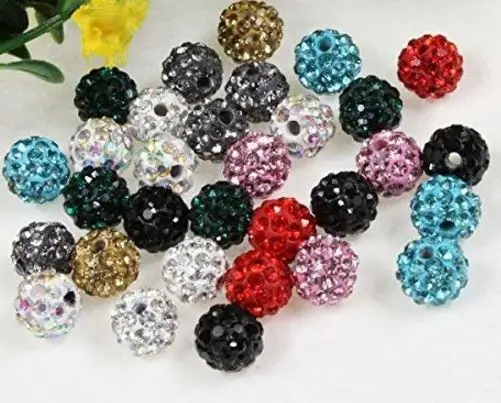 Оптовая продажа! микс 8 мм 100 шт./упак. белого цвета с украшением в виде кристаллов