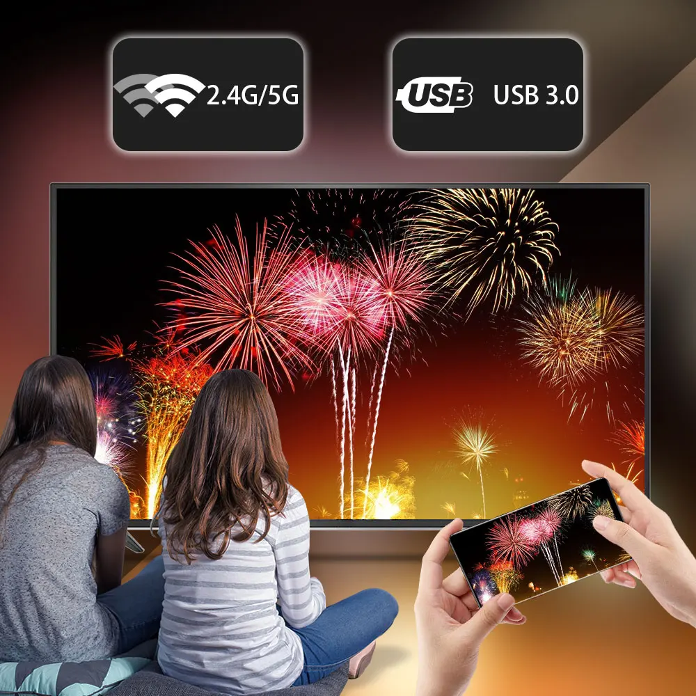 ТВ-приставка Transpeed на Android 11 2 4/5 8 ГГц Wi-Fi 16/32/64/128 ГБ | Электроника