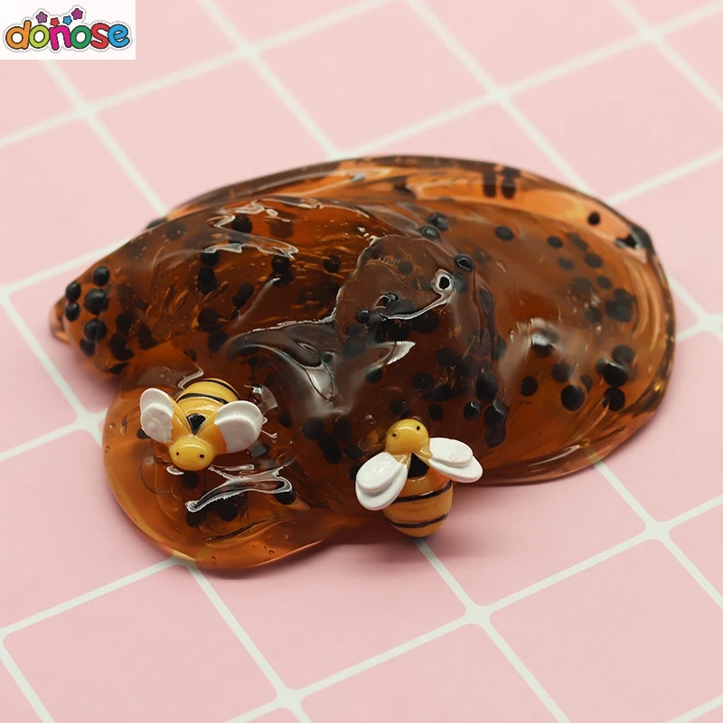 Горячая Хрустальная слизь игрушки чистый мед пчела полимерный инструмент для