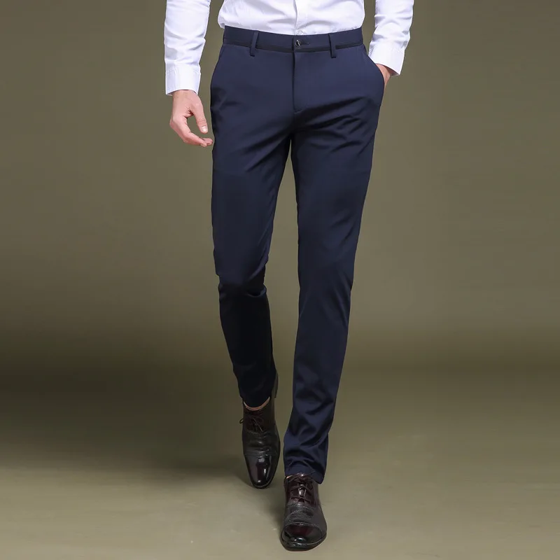 

Men's casual pants spring summer business trousers 2020 new Korean slim thin pants men's trousers non iron formal wear