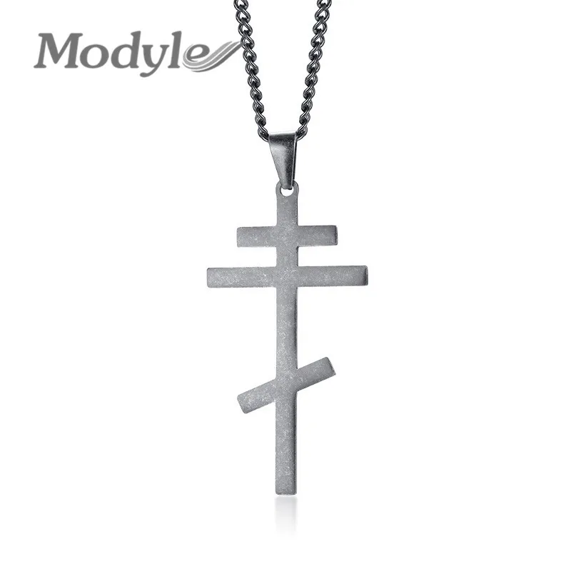 Новинка 2022 подвеска-крест Modyle золотого и серебряного цвета из нержавеющей стали