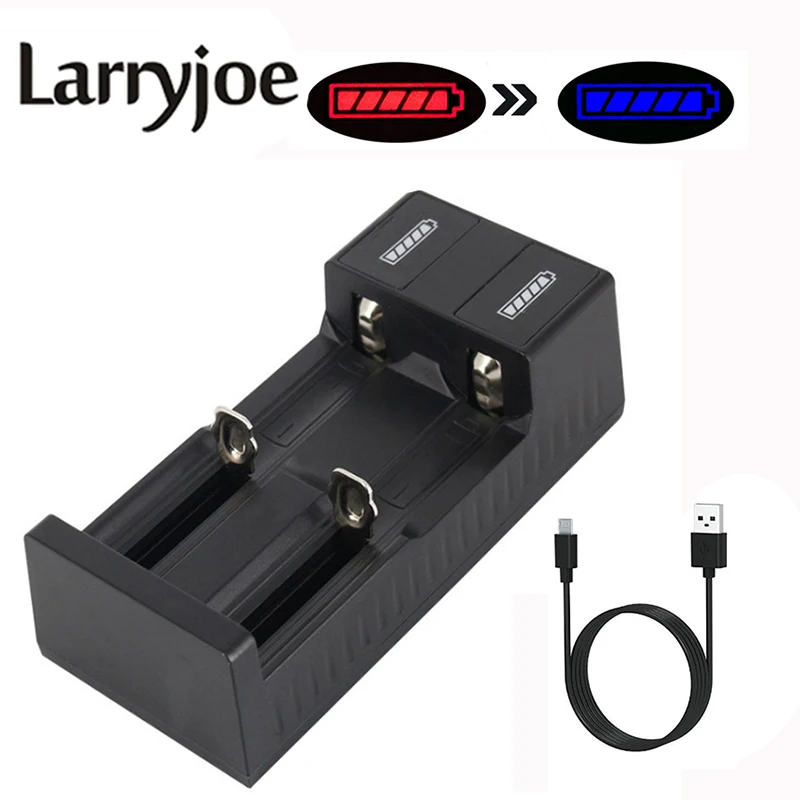 Larryjoe универсальное умное зарядное устройство для литий-ионных аккумуляторов 18650