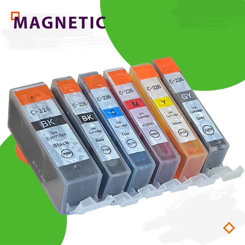 PGI 225 совместимый чернильный картридж PGI225 для Canon PIXMA MG6120 MG6220 MG8220 MG8120 MG8120B printer CLI 226 225|Чернильные картриджи| |