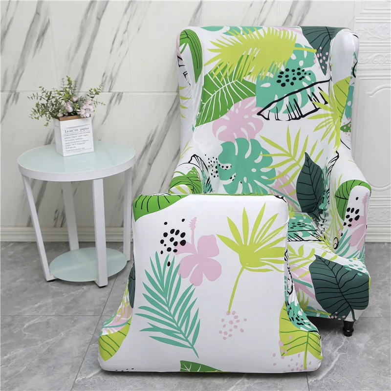 Разделение Стиль крыло эластичные чехлы на кресла из спандекса с цветочным