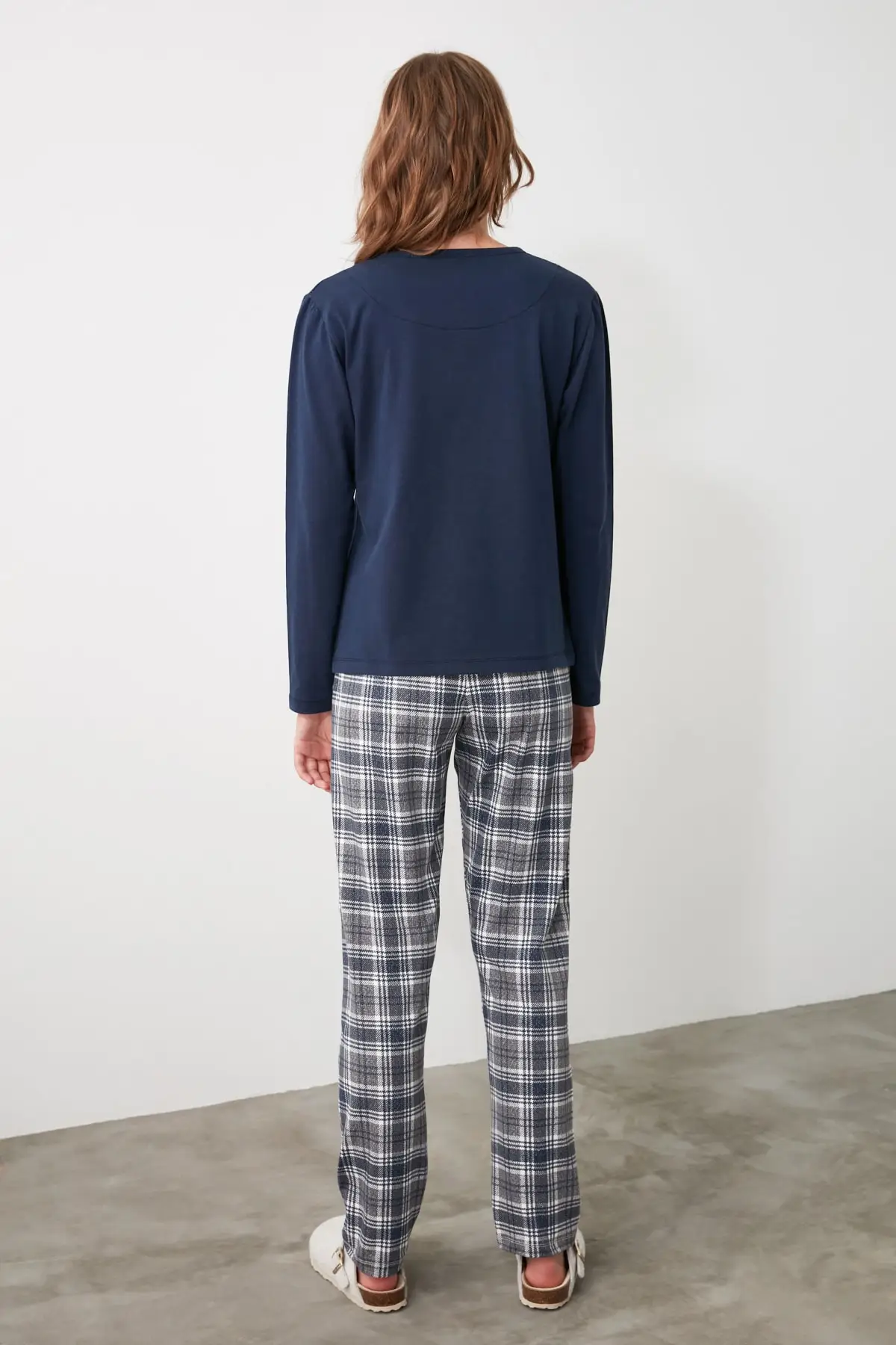 

Trendyol Plaid Knitted Pajamas Set THMAW21PT0503