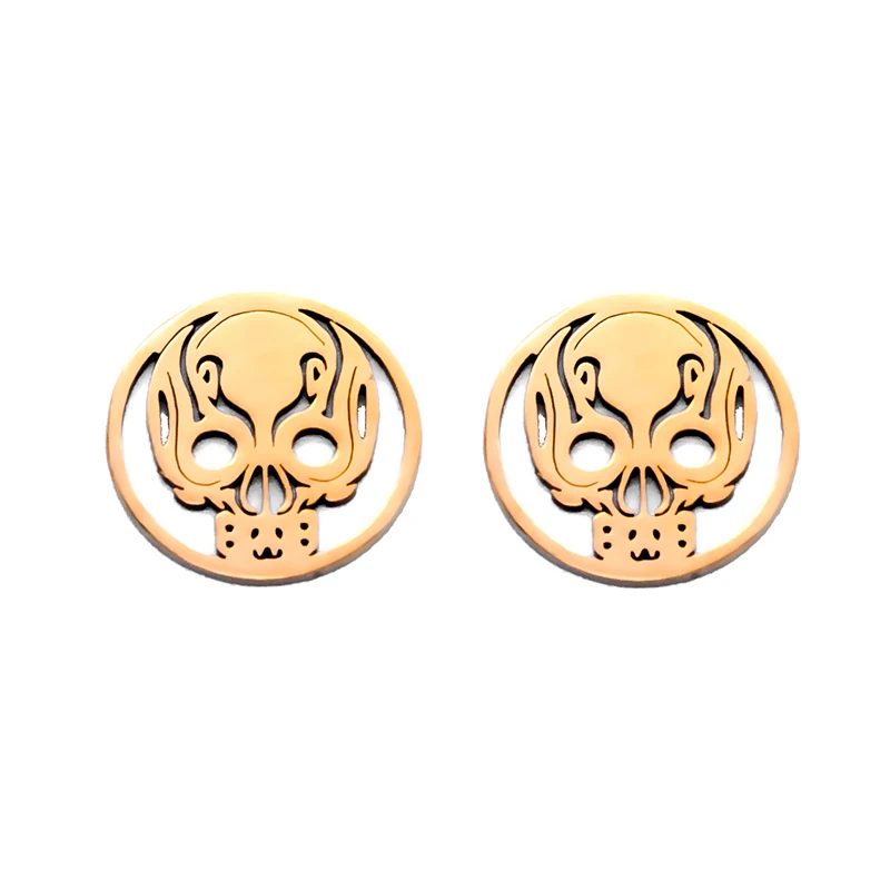 Подвеска в виде черепа из нержавеющей стали 5 шт./лот с крючком для