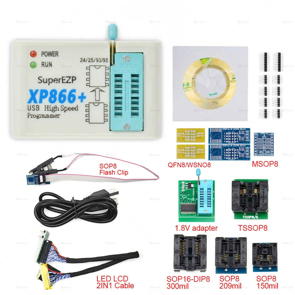 Заводская цена! 2022 новейшая версия XP866 + высокоскоростной USB SPI программатор с