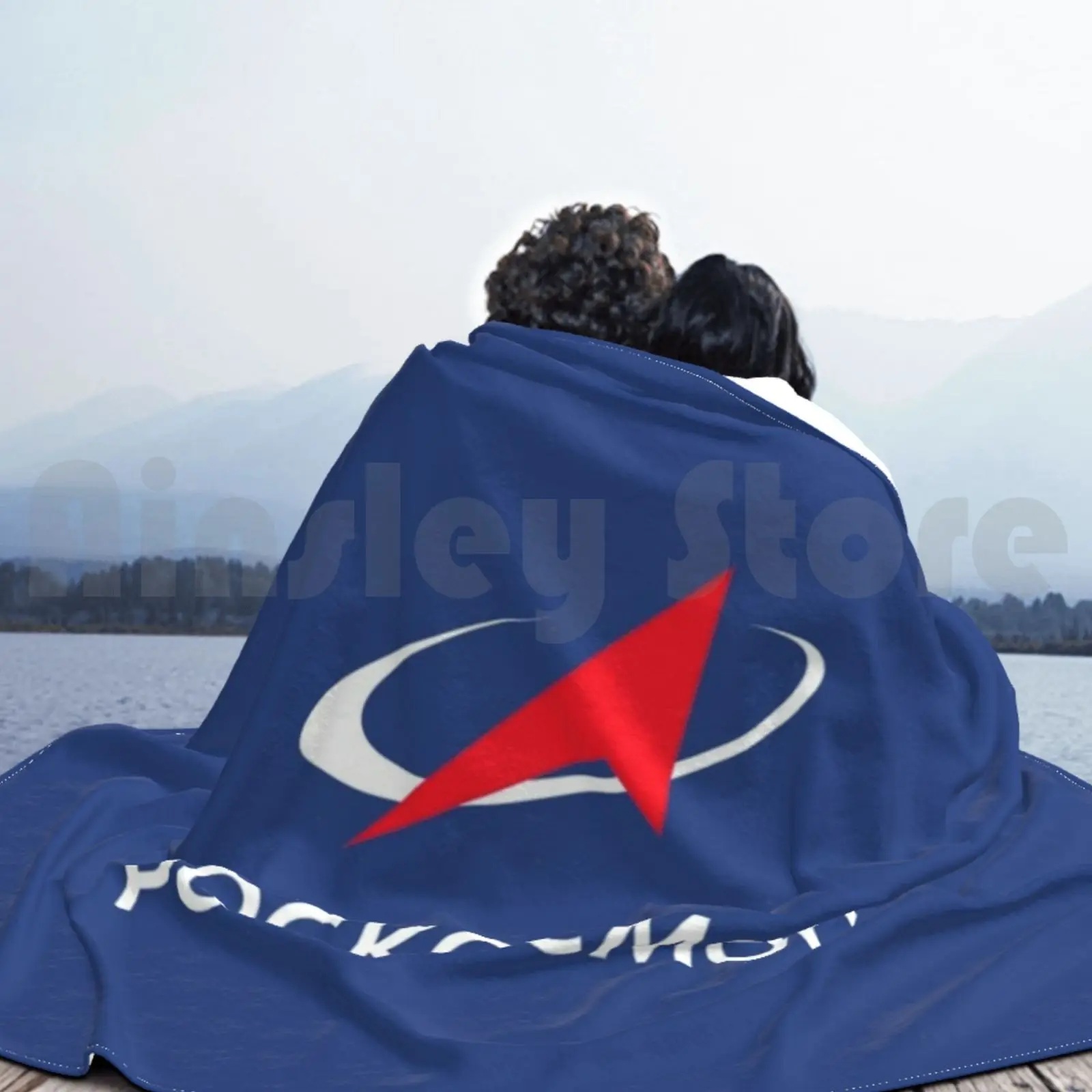 Одеяло Pockocmoc с логотипом космической программы на русском языке модное