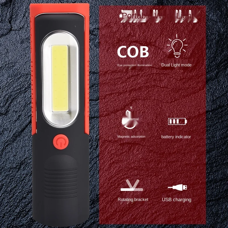 Leepag Rechargeable Multi-Function Work Light with Magnet - LED Auto Repair Machine Emergency Power Torch image 4