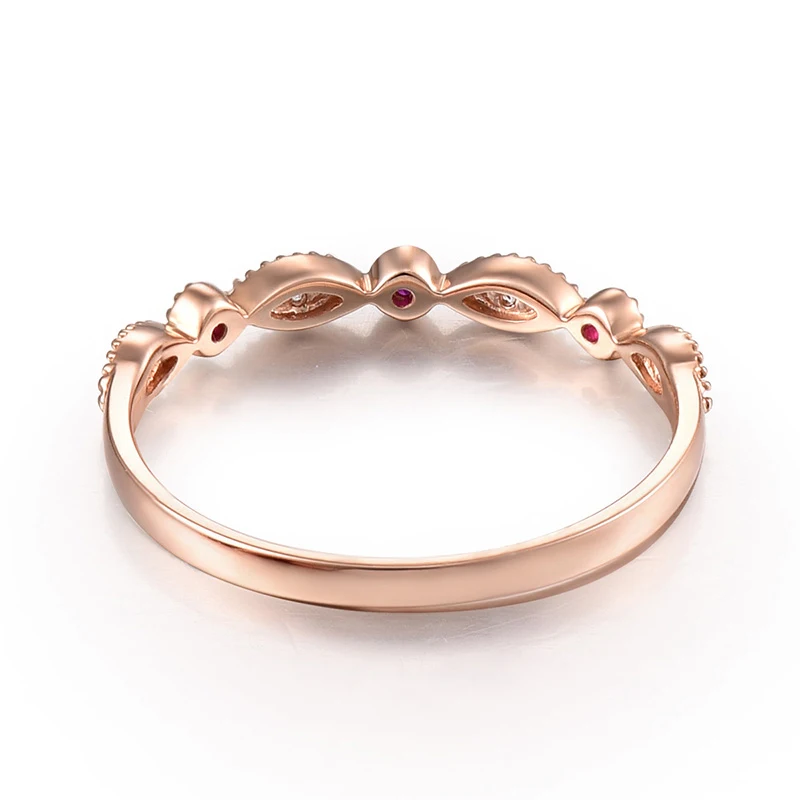 Женское кольцо в форме сердца с натуральным Рубином 18 К чистое золото 2020 пробы |