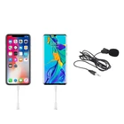 Портативный мини-микрофон с клипсой, конденсаторный микрофон-петличка с зажимом для галстука для студийной аудиозаписи, проводной микрофон для ПК, ноутбука, телефона