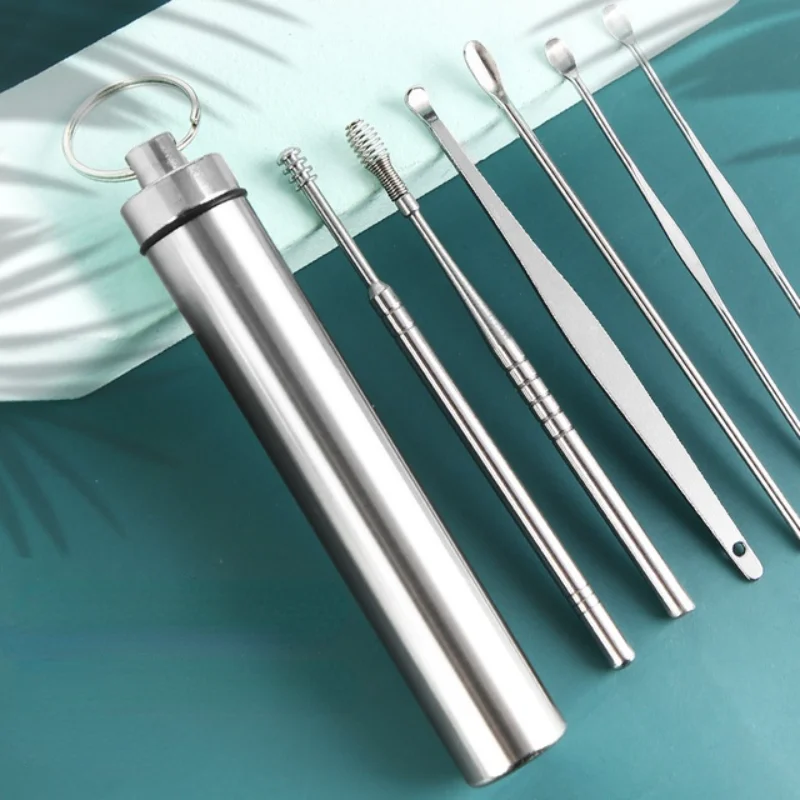 Ear Wax Removal Cleaner Picker Remover 360° Spiral Massage Stainless Steel Care Tools Baby Adult | Красота и здоровье