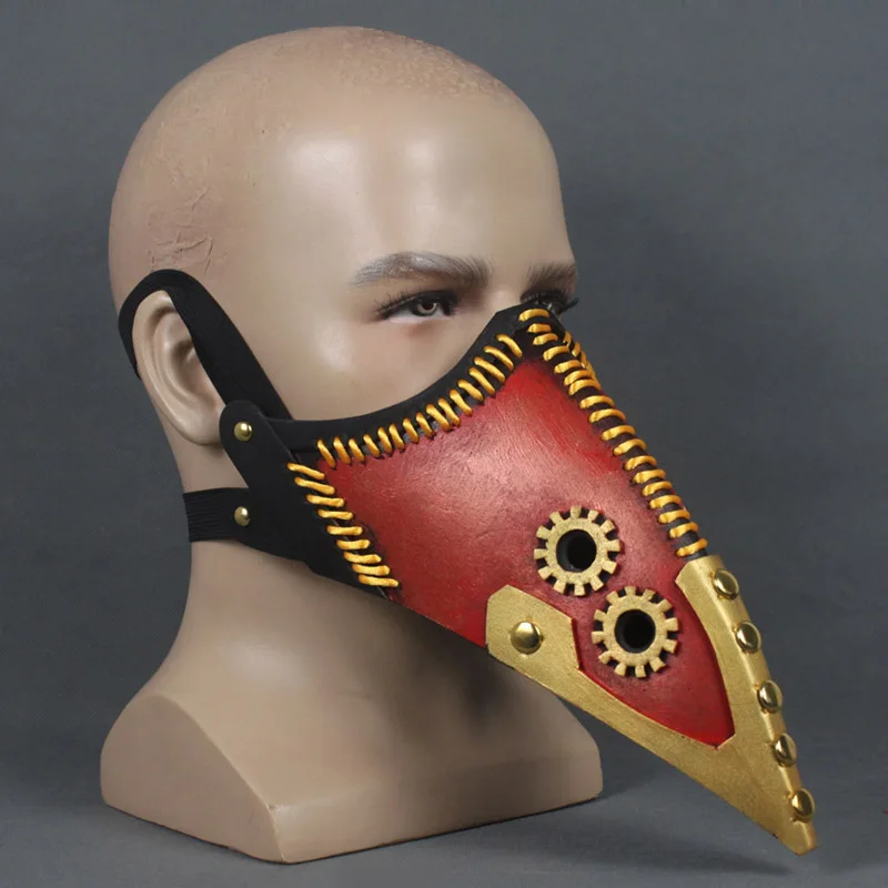 Coshome Boku no My Hero Academia Overhaul Kai Chisaki Cosplay Mask Brown Wigs Latex Beak Shape Halloween Cos Props | Тематическая