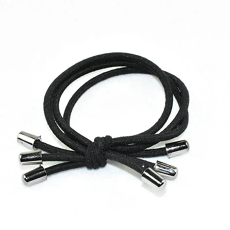 

Pack 5pcs Knotted Rubber Band Strong And Durable Tube Bead Hair Ring Horsetail Headband And Rubber Band Hair Ornament E021