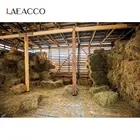Laeacco склад Старое дерево сельская ферма пустой 3D узор стог сена интерьер фотографический фон фотозона Фото фоны