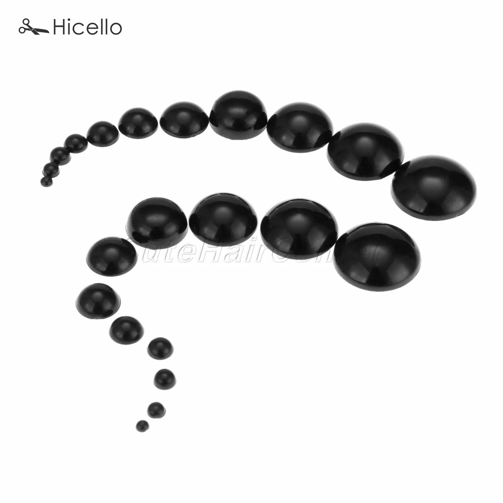 200 шт./20 шт. пластиковые безопасные глаза для носа черные аксессуары сделай сам