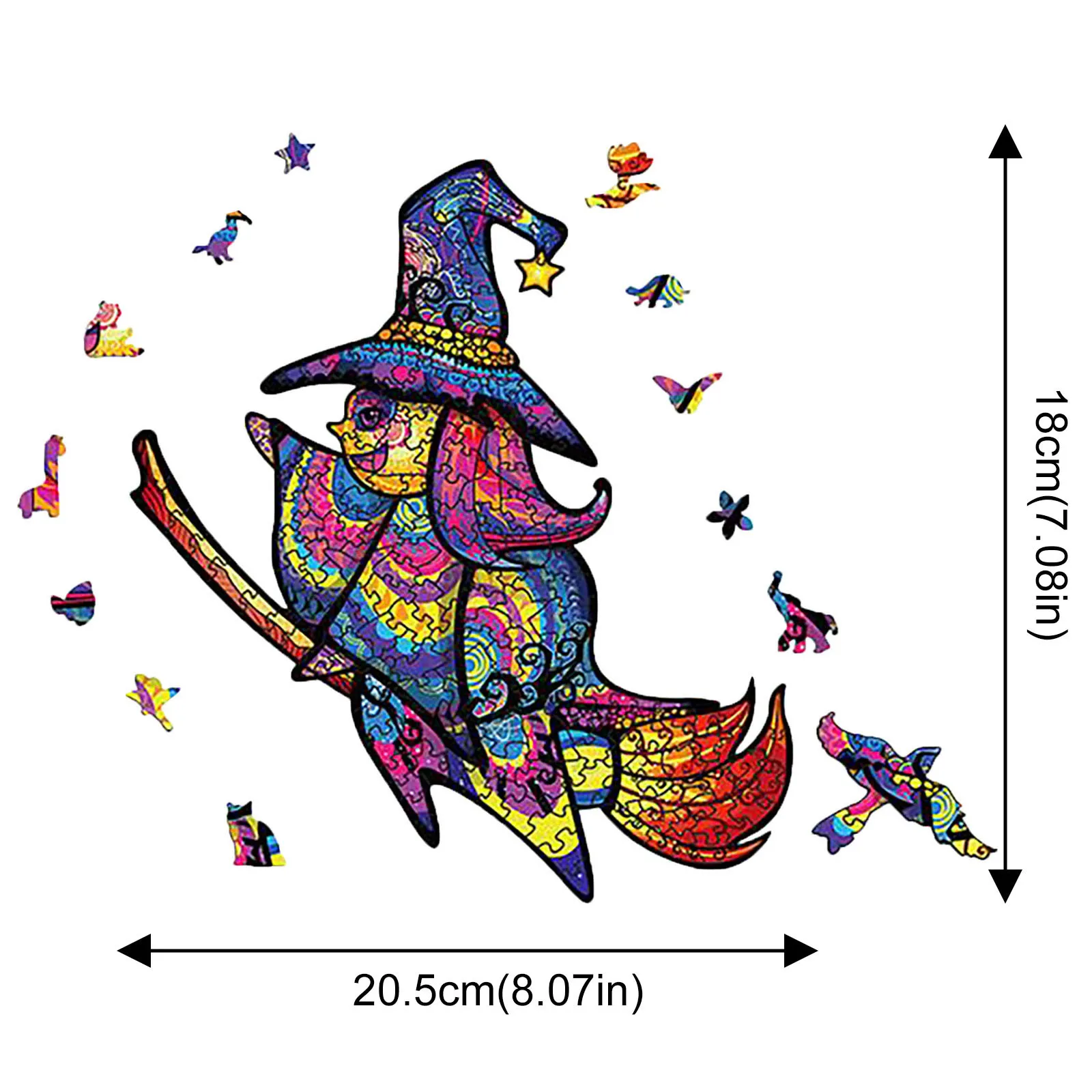 

Irregular Three-dimensional Wooden Puzzles For Adults Diy Puzzle Each Piece Is Animal Shaped Puzzle Christmas Funny Gifts