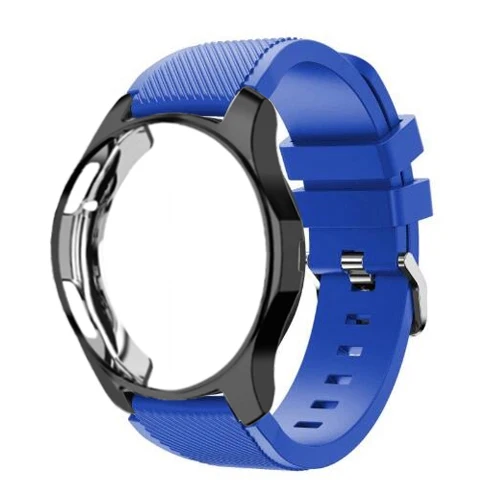 Royal blue 19 Ремешок+ чехол для samsung gear S3 Frontier ремешок для Galaxy watch 46 мм 42 м 22 мм ремешок для часов Универсальный защитный ремешок аксессуары для часов 20 - Цвет ремешка: Royal blue 19