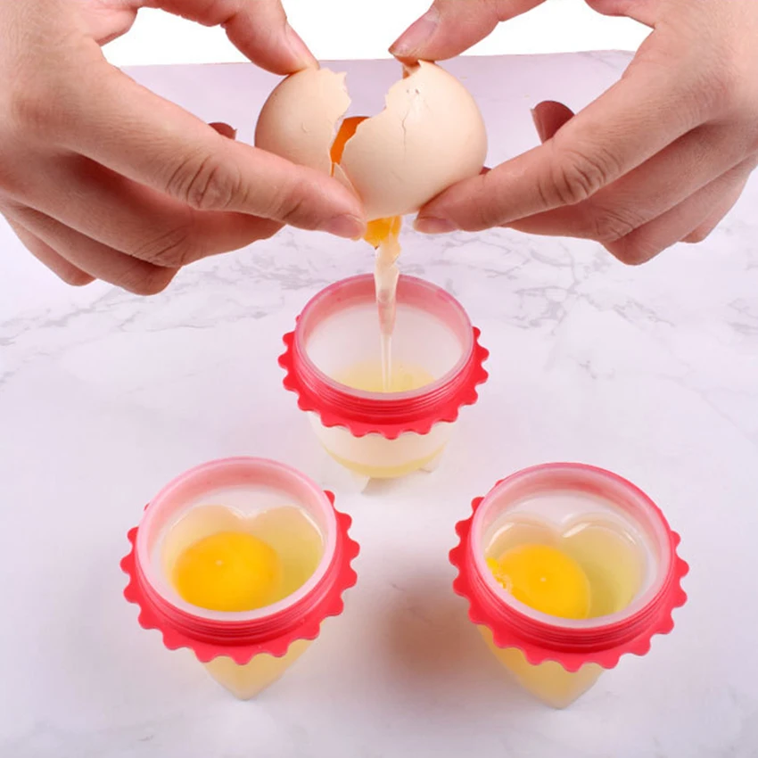 3 шт./компл. сердце образный Мини антипригарный силиконовый котел для яиц .