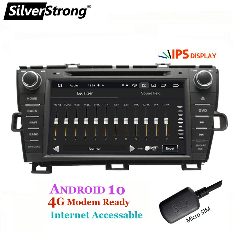 SilverStrong 8 дюймов Android9.0 автомобильный DVD для Toyota Prius dvd левая рука правая рука радио 4 г Модем wifi prius android опционально DSP