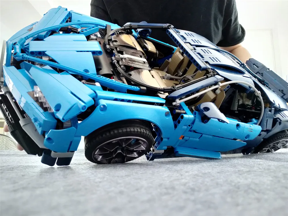 MOC 42083 Bugatti Chiron Technic гоночный автомобиль приложение RC двигатель совместимый Iegoset 20086 Кирпичи Строительные блоки игрушки рождественские подарки