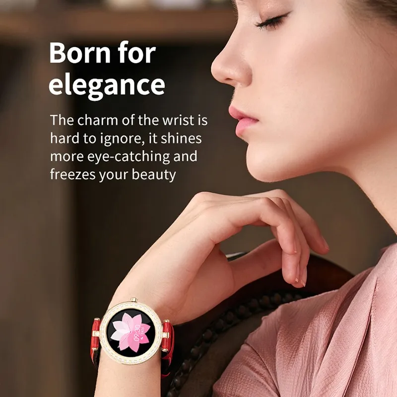 

New S28 Smart Watch Women Heart Rate Blood Pressure Monitor Fitness Tracker Ladies Smartwatch Waterproof For Android IOS Phone