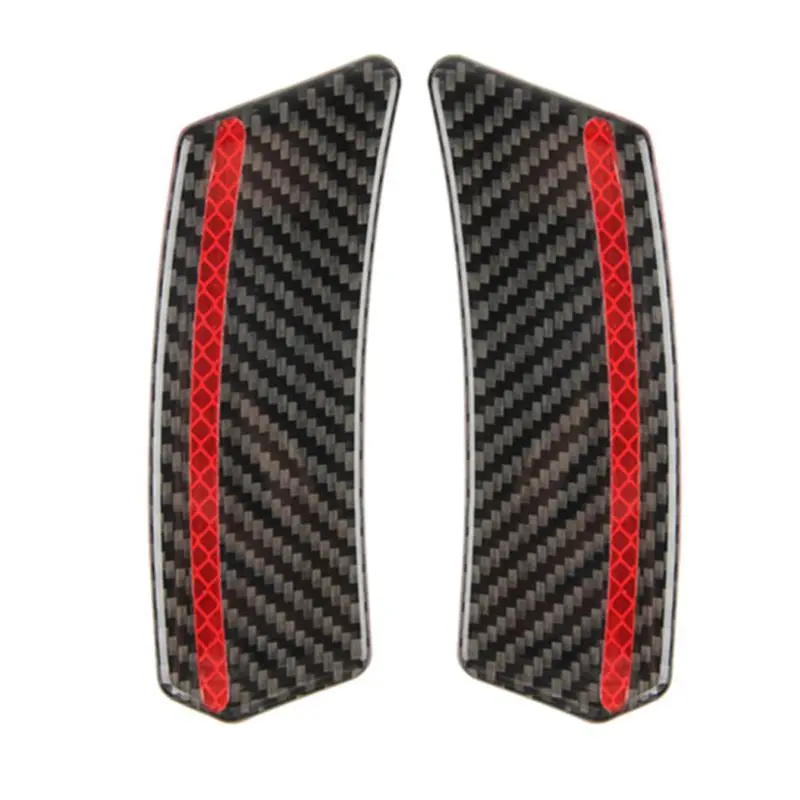 

1 пара, универсальные Светоотражающие боковые наклейки из углеродного волокна