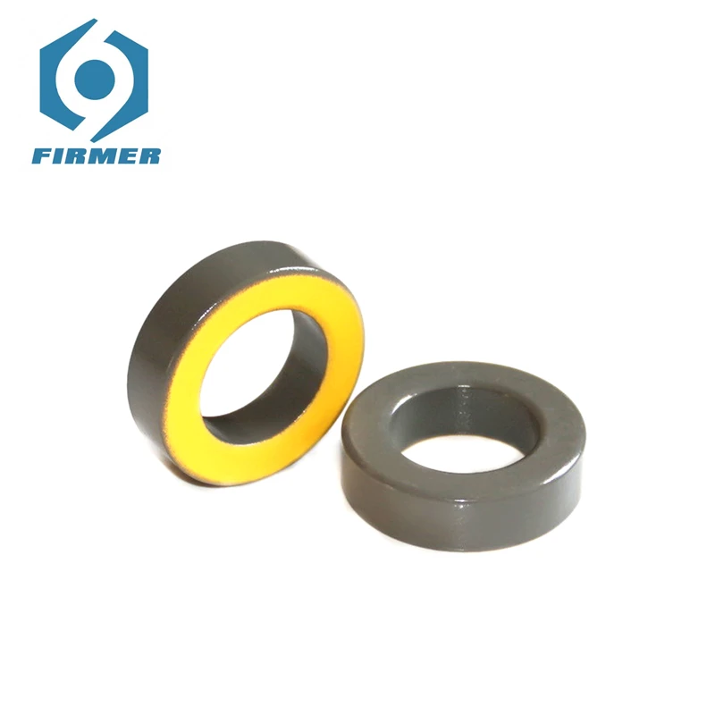 Ferrite Cores 50.8x31.8x14 mm 5 pcs Toroid Core Chokes Ring Iron Powder Inductor Rings Grey Yellow | Обустройство дома