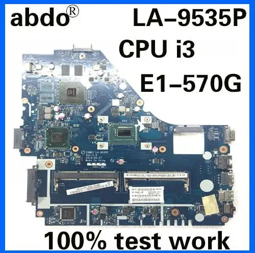 Z5WE1 LA-9535P NBMES11001 NB. MES11.001 для ACER E1-570 E1-570G ноутбук материнская плата Процессор i3 3217U GT740M DDR3 тесты работы