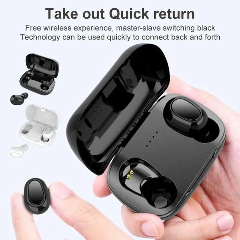 Bluetooth наушники беспроводные BT5.0 TWS гарнитуры двойные бас звук для huawei Xiaomi Iphone samsung