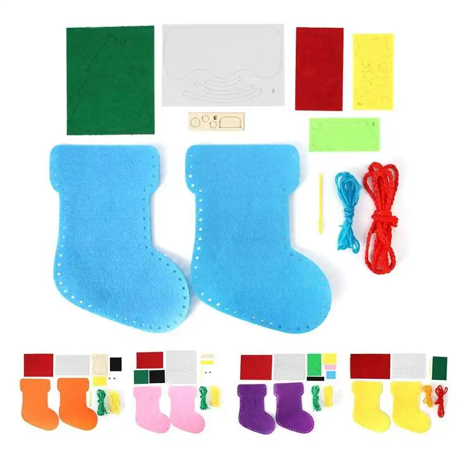 Декоративное украшение для рождественской елки желтое + оранжевое фиолетовое