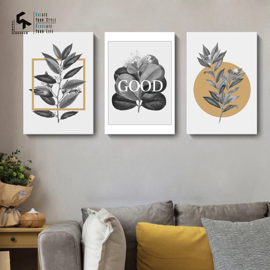 Создать и воссоздать Северный плакат листья плакаты художественная печать на