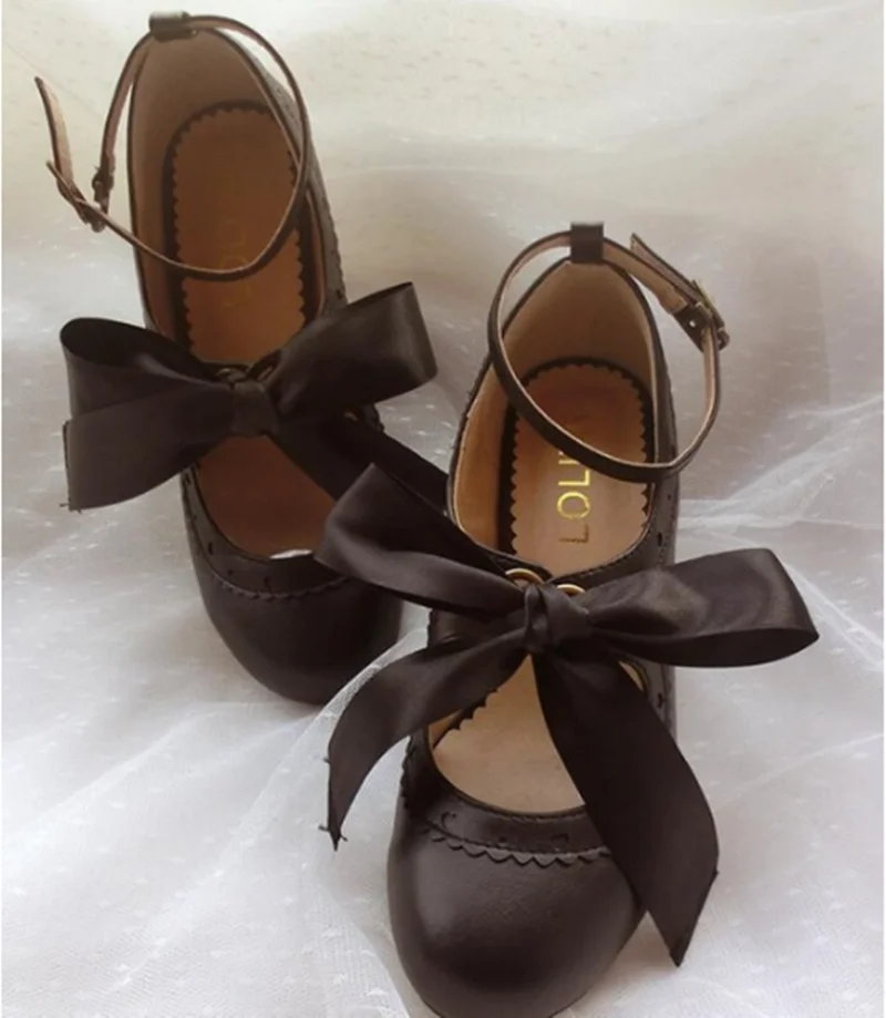 

Cosplay Japanese sweet lolita shoes lace Ballet lady thick heel women shoes princess kawaii shoes gothic lolita cosplay loli
