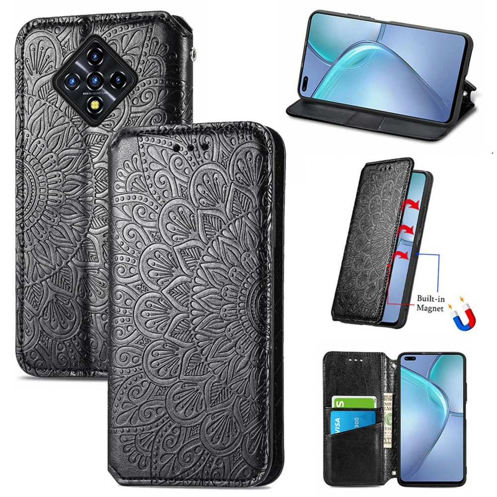 

Flip Wallet Case for Infinix Zero 8 Luxury Emboss Leather Magnetic Wallet Book Case for Infinix Zero 8 Shell Zero8 X687 Cover