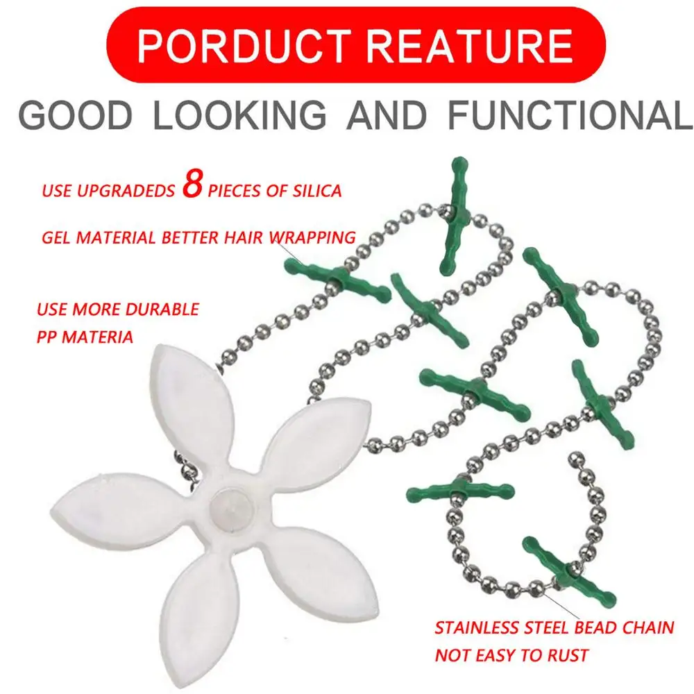 OYT душевая цепочка для очистки волос парик фильтр кухонной раковины Ловец слива