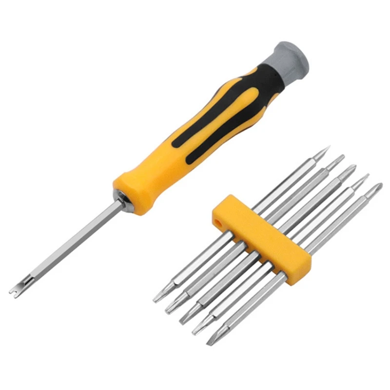 7 Pcs Household Multifunctional Strong Magnetic Screwdriver Bit Set Opening Repair Precision Insulated Hand Tool Home Improvemen |