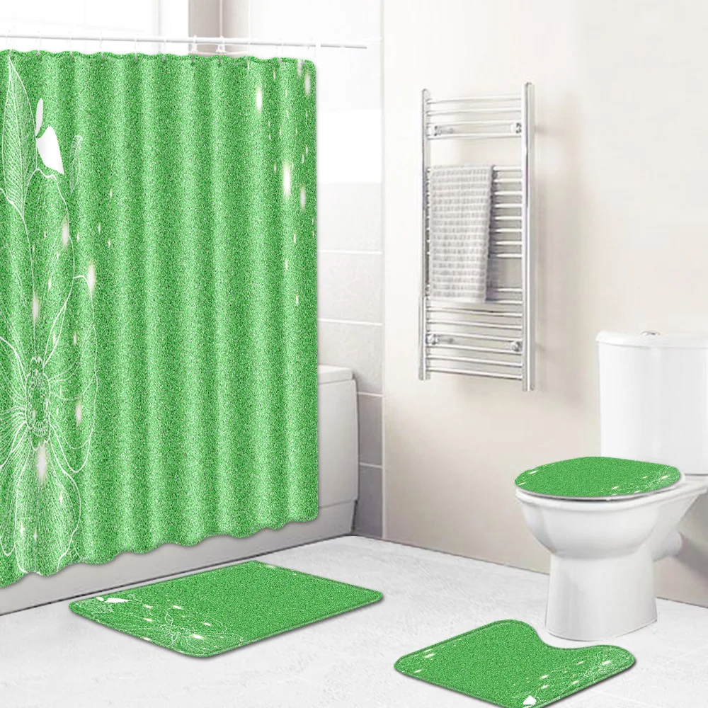 Современный коврик для ванной Zeegle 4 шт. набор ковриков чехол на сиденье унитаза