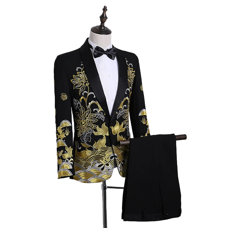 Мужской сценический костюм для самостоятельного выращивания одежда выступления